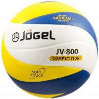 Мяч волейбольный Jogel JV-800 (желтый, синий, PR, 5)