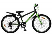 Велосипед Black Aqua CITY 1401 V matt 24" зеленый/розовый