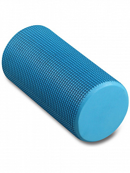 Ролик массажный для йоги INDIGO Foam roll 15*30 см / IN045 (голубой)