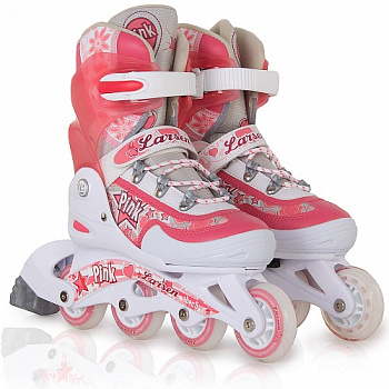 Роликовые коньки Pink раздвижные (S (30-33))