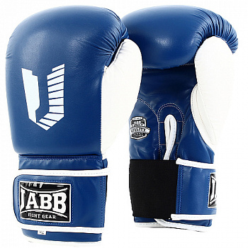 Перчатки бокс. Jabb JE-4056/Eu 56 и/к 8 унц. (синий/белый)