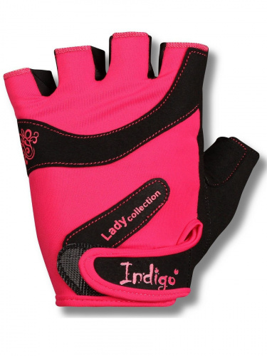 Перчатки для фитнеса INDIGO SB-16-1729 женские розово-черный