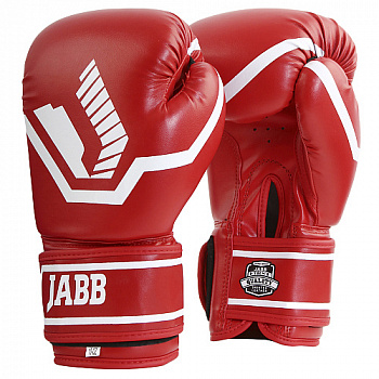 Перчатки бокс. Jabb JE-2015/Basic 25 и/к 10 унц. (красный)