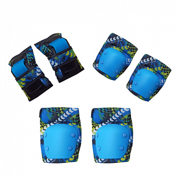 Защита роликовая 114 Blue (L )