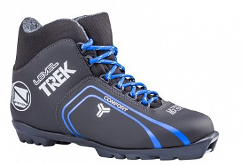 Ботинки лыжные TREK Level3 черный (лого синий) S (34)
