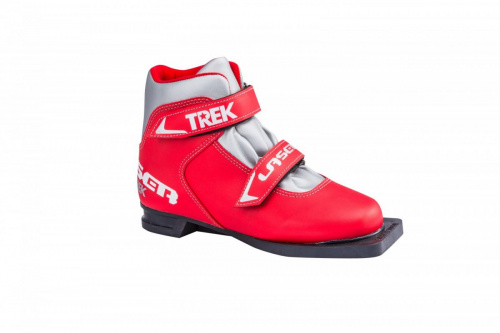Ботинки лыжные детские TREK Laser3 красный (лого серебро) NN75