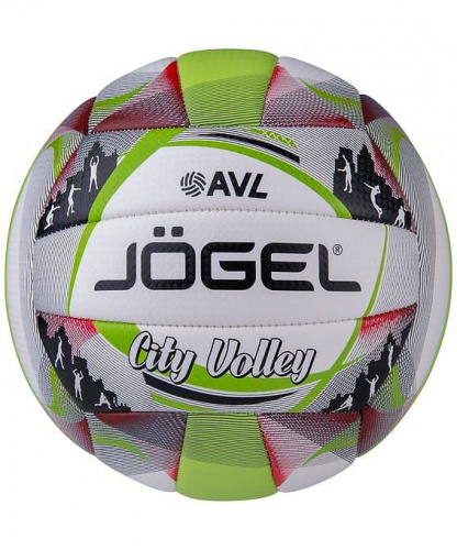 Мяч в/б Jogel City Volley белый-зеленый