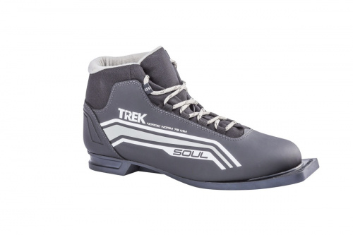 Ботинки лыжные TREK Soul4 (черный, лого серый) 75