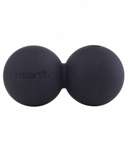 Мяч для МФР STARFIT RB-106 6 см, силикагель, двойной, черный