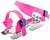 Коньки двухполозные A23ENDIH034-X2 SMILE PINK детские фуксия