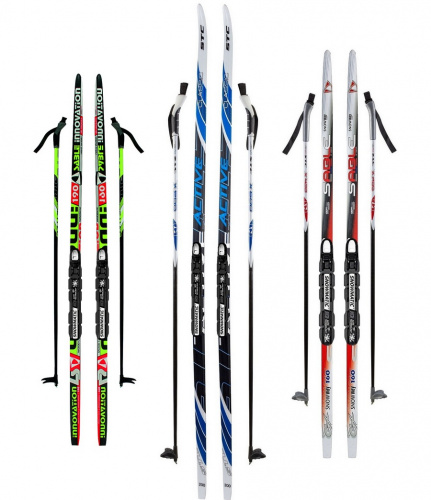 Комплект лыж NNN Бренды ЦСТ/NNN SNOWMATIC N3 Step, 150/110 (+/-5 см), red