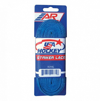Шнурки хоккейные USA Hockey (Royal) 305 см