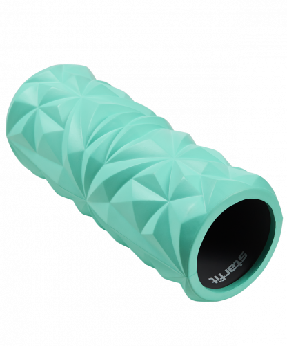 Ролик массажный STARFIT FA-507 EVA/PP, средняя жесткость, 32,5x12,5 cм, мятный/серый 
