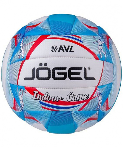 Мяч в/б Jogel Indoor Game голубой-белый