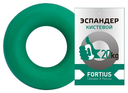 Эспандер кистевой "Fortius" 20 кг (зеленый)